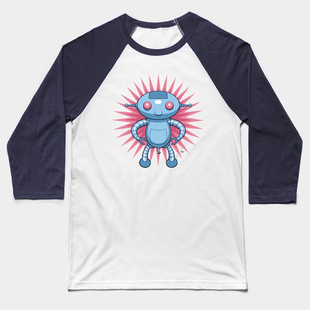 P4 the Robot Baseball T-Shirt by ingoadwetrust